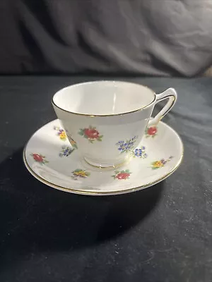 Buy Fine Bone China Crown Staffordshire England Tea Cup And Saucer - Vintage • 18.97£