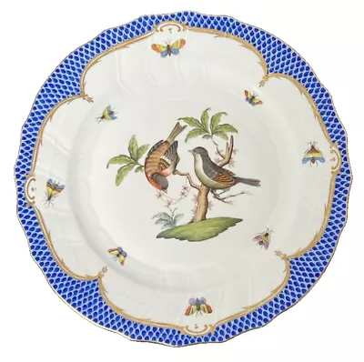 Buy Herend Rothschild Bird Dinner Plate Blue #7 • 332.06£