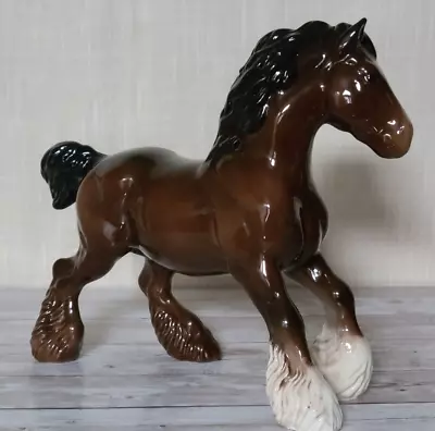 Buy Royal Doulton Vintage Cantering Shire Horse Bay Brown Gloss Model No.DA45 Vgc • 34.99£