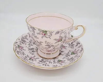 Buy Vintage Tuscan Pink Rosebud English Bone China Tea Cup And Saucer EUC • 28.81£