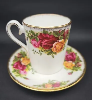 Buy 1962 Royal Albert Old Country Roses Coffee Can Shape Demitasse Coffee Cup Saucer • 25£