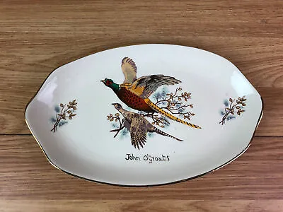 Buy West Highland Pottery Dunoon Argyll Oval Serving Platter Pheasant Design • 23.99£