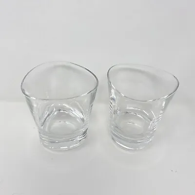 Buy Orrefors Sweden Whiskey Glasses Set Of 2 Vintage Crystal Scotch Old Fashioned • 47.29£