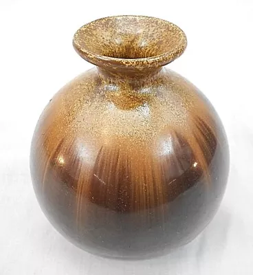 Buy Pottery Vase, Handcrafted, Shades Of Brown, Glazed Finish • 10.49£
