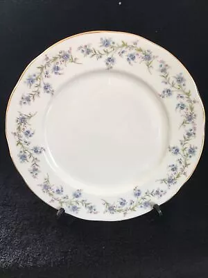 Buy 2 X Duchess Tranquility Rimmed Gilded Dinner Plates 26cm Blue Forget Me Nots • 11.95£