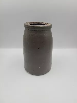 Buy CRUDE Antique Glazed Stoneware Crock 8  Tall~ OLD LOOK  • 40.54£