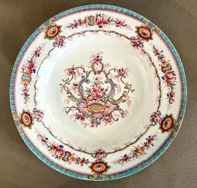 Buy Cauldon China  Soup Bowl Colorful Floral Pattern England Vintage (J53) • 14.22£