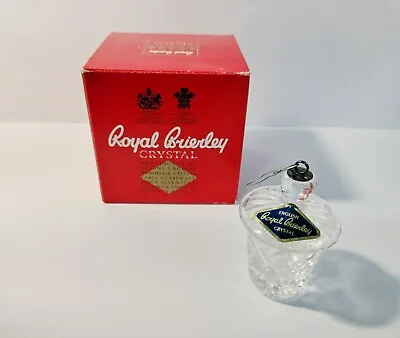 Buy English Royal Brierley Cut Lead Crystal Lantern Ornament Christmas • 28.45£