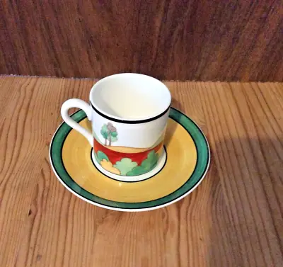 Buy Clarice Cliff Limited Edition Brookfields  Cafe Chic Cup Saucer 1999 Wedgewood • 30£