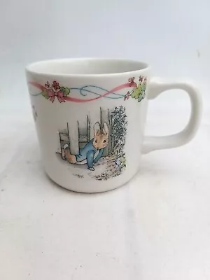 Buy Vintage WEDGWOOD Beatrix Potter Peter Rabbit Small Christening Mug With A Box • 12.99£