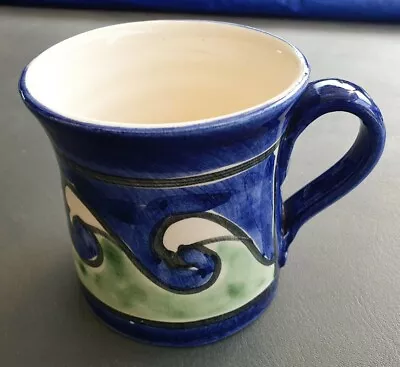 Buy Bonchurch Pottery Mug Isle Of Wight Bo Ho Blue Green Retro Studio Mug Blue IOW • 9.99£
