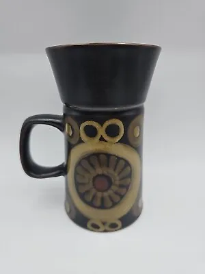 Buy Vintage Retro Mid Century Modern Denby Stoneware Arabesque Tall 5  Brown Mug • 20£