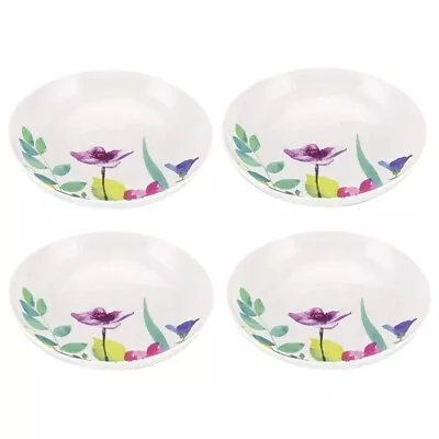 Buy Portmeirion Water Garden Set Of 4 22cm Pasta Bowls  - WG67410-XL - New Boxed • 29.95£