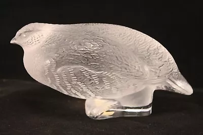Buy Lalique Crystal Glass Partridge Quail Figurine France • 244.99£