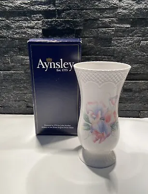 Buy Christmas Gift Aynsley Little Sweetheart Sovereign Fine Bone China Vase 8” High • 9.95£