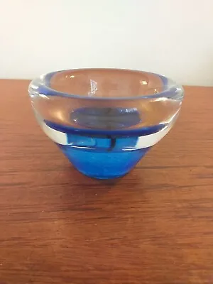 Buy Sarah Peterson Caithness Mini Rainbow Signed Bowl Dish Art Glass Blue 4” • 22£