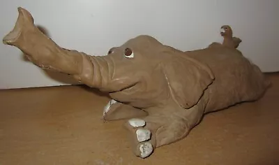 Buy Vintage Elephant Clay Art Sculpture Dave Grossman Designs   • 25.24£