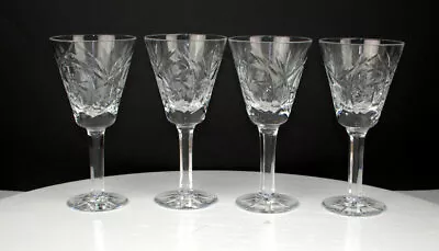 Buy  Set Of 4 Victorian Fine Crystal 6  Wine Glasses Beautifully Handcrafted Antique • 42.68£