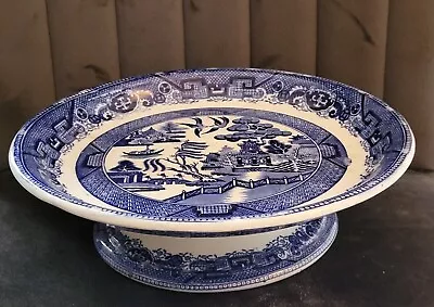Buy Middlesbrough Pottery Willow Pattern Stilton Cheese Stand • 36£
