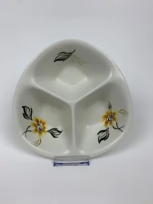 Buy Vintage E Radford Pottery England Dipping Dish Yellow Flowers Design Signed Hand • 14.99£
