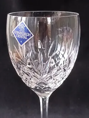 Buy Edinburgh Crystal Tay Pattern Tall Wine Glass Perfect Still Labeled Looks Unused • 16£