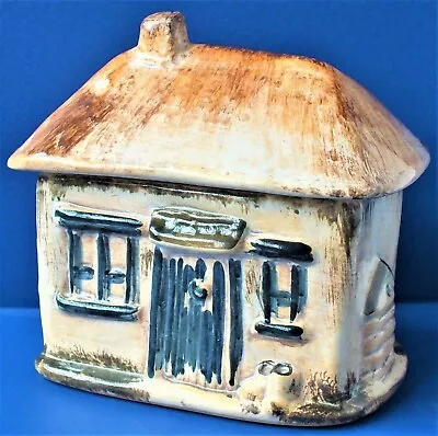 Buy Vintage Ceramic Thatched Cottage Pot. Vgc. • 7.99£