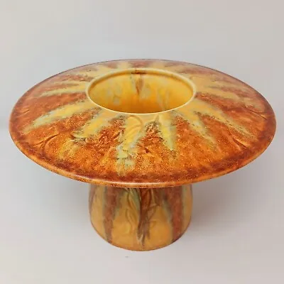 Buy Beswick Mid Century Modern Mushroom Posy Vase Bowl Brown Orange Yellow 1950s/60s • 40£
