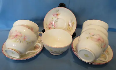 Buy Vintage Duchess Bone China Pink Floral Breakfast Cup & Saucer X5, + Sugar Bowl • 17.50£