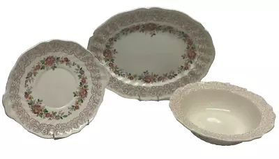 Buy Royal Doulton    Rhapsody  Cake Plate, Vegetable Bowl With Platter (H94), • 22.99£