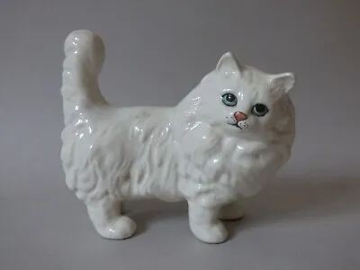 Buy Cute Collectable Beswick White China Persian Cat Kitten Figurine Free Uk P+p • 28.99£
