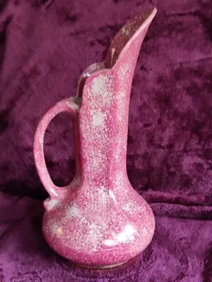 Buy Antique Scottish Pottery Jug - Govancroft Glasgow Pink Art Deco Spatterware 10 H • 7.99£