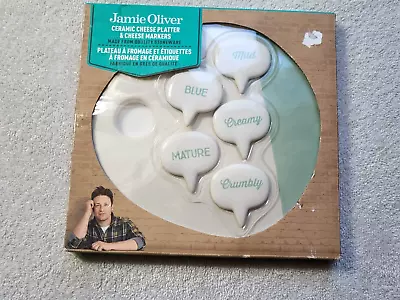 Buy Jamie Oliver Ceramic Cheese Platter And  Ceramic Cheese Markers BNIB SEE PICS • 33.15£