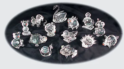 Buy Set Of 12 Crystal Glass Animals • 19.99£
