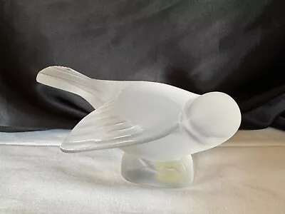 Buy LALIQUE Frosted Crystal Glass Moineau Coquet Sleeping Bird Paperweight Figurine • 57.15£