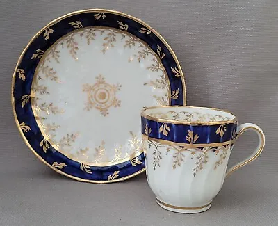 Buy New Hall Pat 343 Spiral Fluted Coffee Cup & Saucer C1790s Pat Preller Collection • 10£