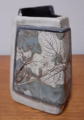 Buy  Tenmoku Pottery Leaf Pattern 5.5    Vase  • 15£