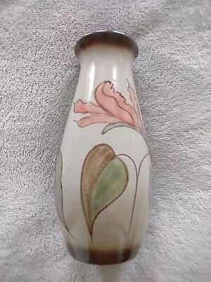 Buy Denby Vase. Bouquet Design. Beige With Leaves In Red/green/blue/brown. VGC • 7.50£