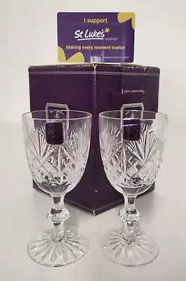 Buy Edinburgh Crystal Classical Collection Iona Sherry Glasses X2 (206018) Boxed • 24.99£