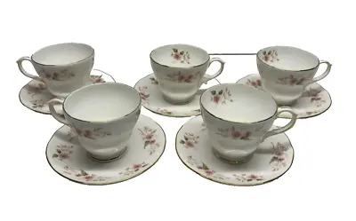 Buy Set Of 5 Duchess Bone China   Glen  Tea Cups And Saucers ( D37) • 18.99£