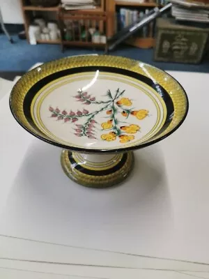 Buy Henriot Quimper Pedastal Cake Stand / Dish With Hand Painted Flowers • 9.99£
