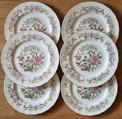 Buy English China Plates Vintage Royal Standard Mandarin Pink Indian Tree 6 Set 8  • 105£