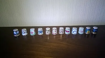 Buy Minton Bicentenary 12 Thimbles Complete Collection ~ 1993 • 85£