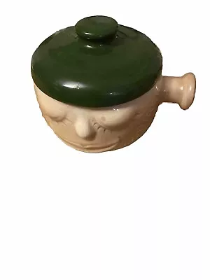 Buy Pot For Scourers Anthropomorphic Pottery Face With Lid Imprinted 1970’s Sylvac • 29.99£