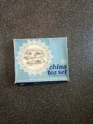 Buy Vintage Child's China Tea Set With Floral Design • 7£