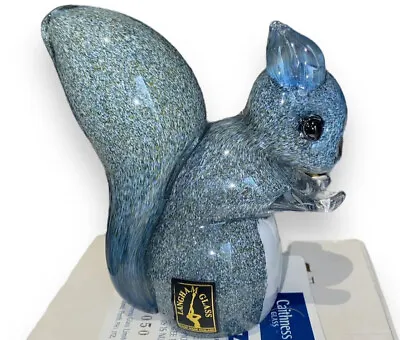 Buy Langham Glass Crystal Hand-made Small Grey Squirrel Figure • 39.99£