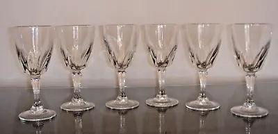 Buy Royal Doulton  Cut Crystal Wine Glasses X 6 / USED • 25£