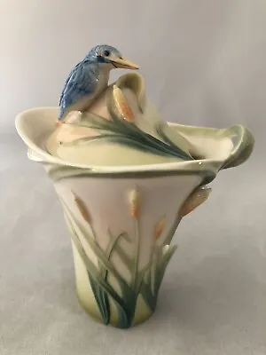 Buy Franz Porcelain Fz01185 Kingfisher Sugar Bowl • 45£