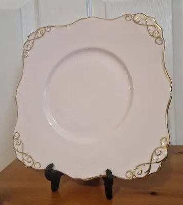 Buy Vintage Tuscan China Square Plate Serving Plate Cake / Bread Plate Delicate Soft • 13£