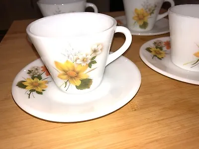 Buy Vintage JAJ Pyrex Autumn Glory  Cup And Saucer X 1 (4 Sets Available) Excellent • 2.75£