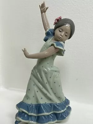 Buy Lladro #5192  Lolita  Spanish Flamenco Dancing Girl Porcelain Figurine & Flowers • 140.80£